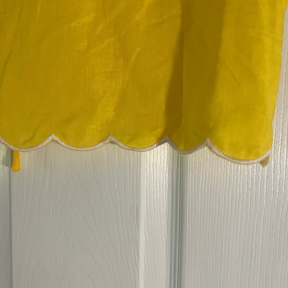 Christian Siriano Yellow Sleeveless Crop Tank Top - Picture 11 of 12